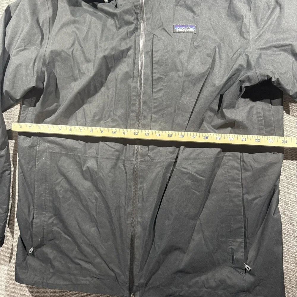 Patagonia H2No Jacket Mens Large Black Hooded Waterproof Ski RECCO Shell